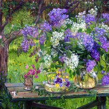 Схема вышивки «букет цветов»