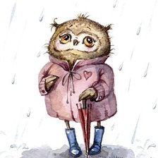 Схема вышивки «дождь начинается»