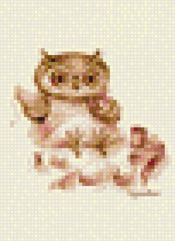 рукодельница - вышивка крестом, совки - предпросмотр