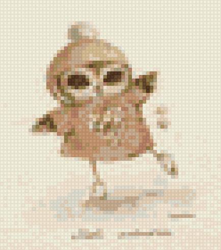 моя ласточка - совки, вышивка крестом - предпросмотр