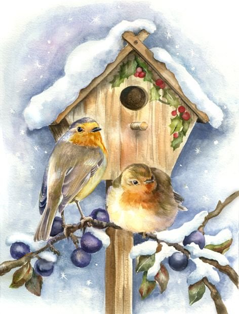 №1396733 - вышивка крестом, птицы - оригинал