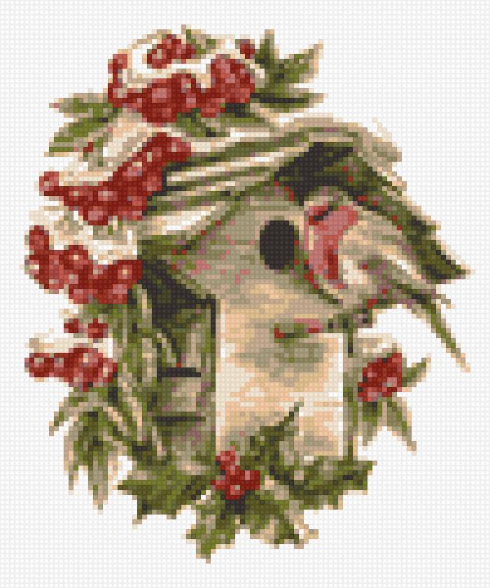 №1396734 - птицы, вышивка крестом - предпросмотр