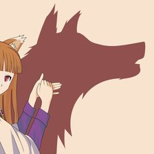 Схема вышивки «волчица»