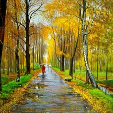 Схема вышивки «дождливая осень»