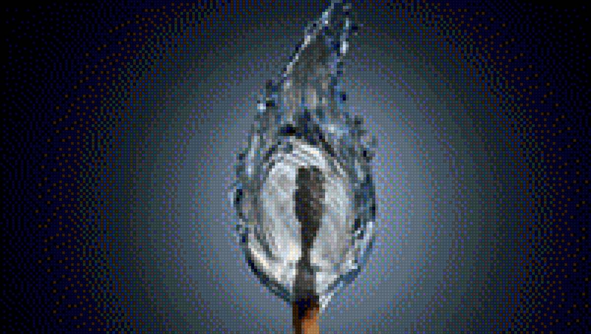 пламя из воды - свет, свеча, огонь - предпросмотр