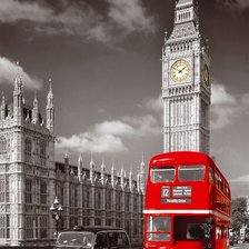 Схема вышивки «Лондон черно-белый»