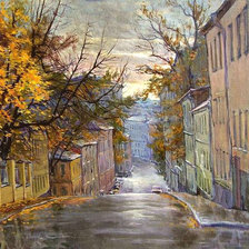 Схема вышивки «городской пейзаж»