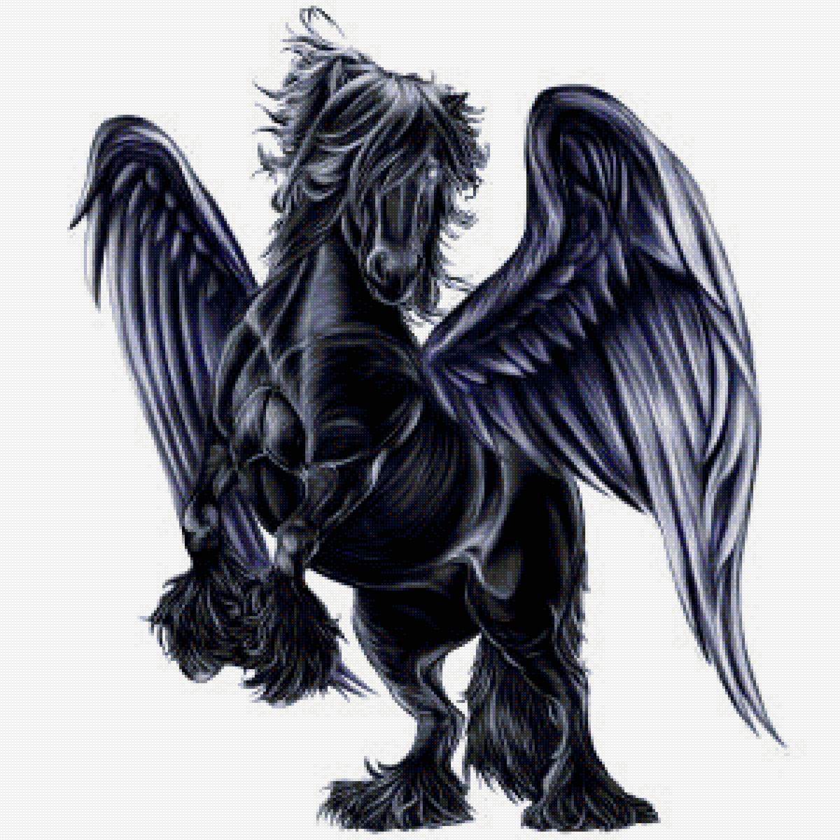 Пегас - конь, пегас, лошадь, крылатый - предпросмотр