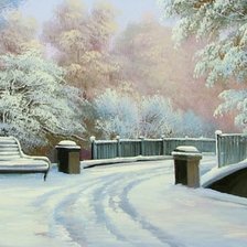 Схема вышивки «Зима»