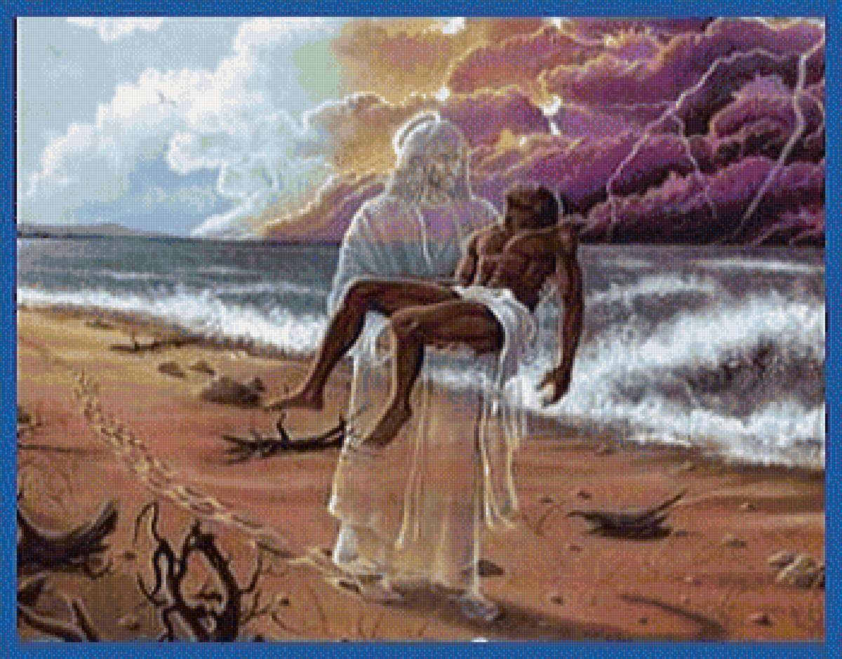 В руках у Господа - картина, рилигия, живопись - предпросмотр