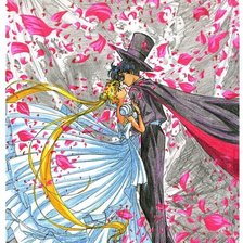 Схема вышивки «Серенити и Эндимион»