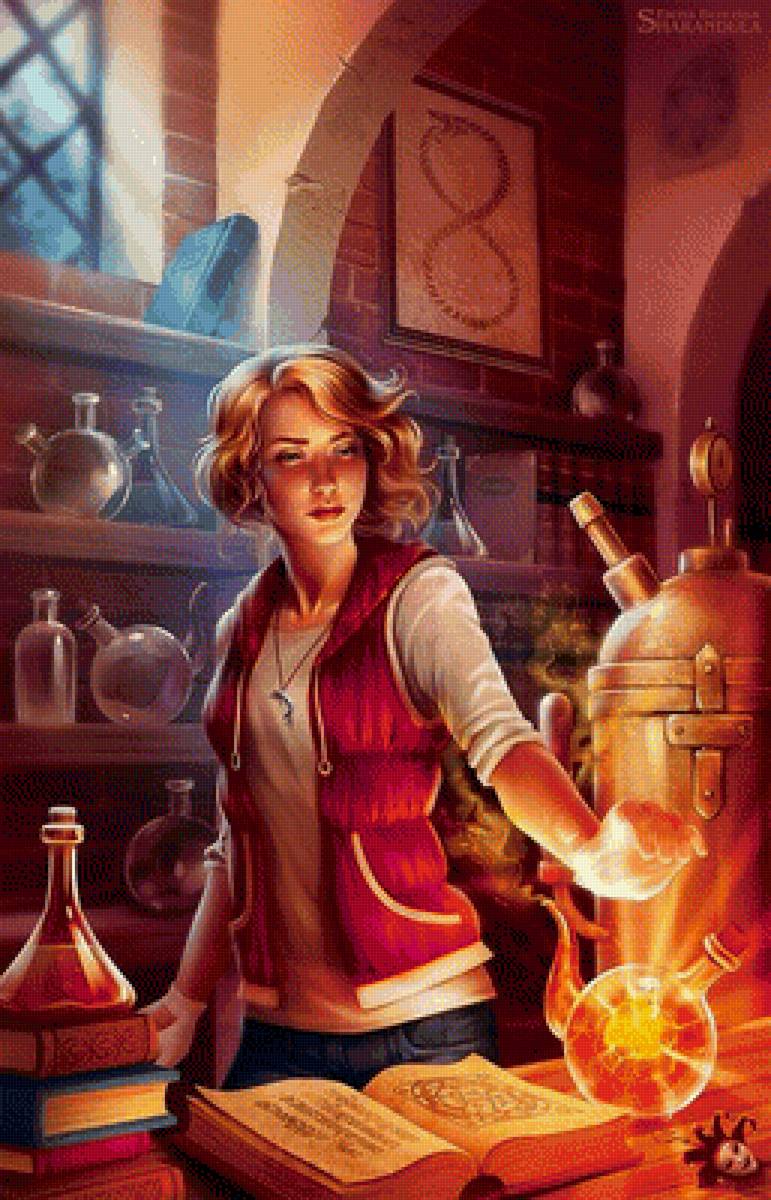 Девушка - фэнтази, иллюстрации, сказки - предпросмотр