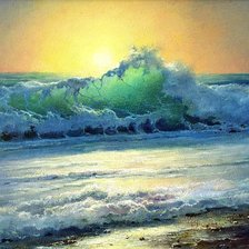 Схема вышивки «Волна»