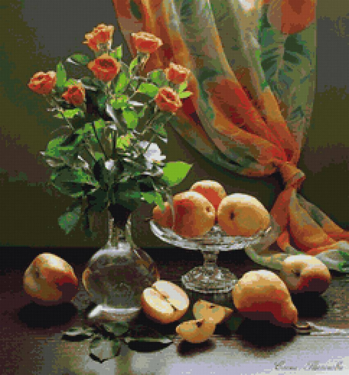 натюрморт с цветами - предпросмотр