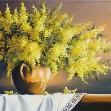 Схема вышивки «мимоза»