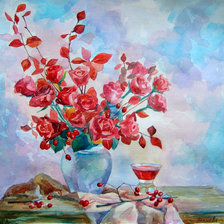 Схема вышивки «розы»