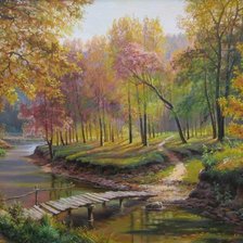 Схема вышивки «мостик»