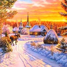 зимний закат