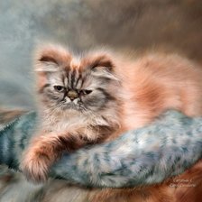 Схема вышивки «кот»