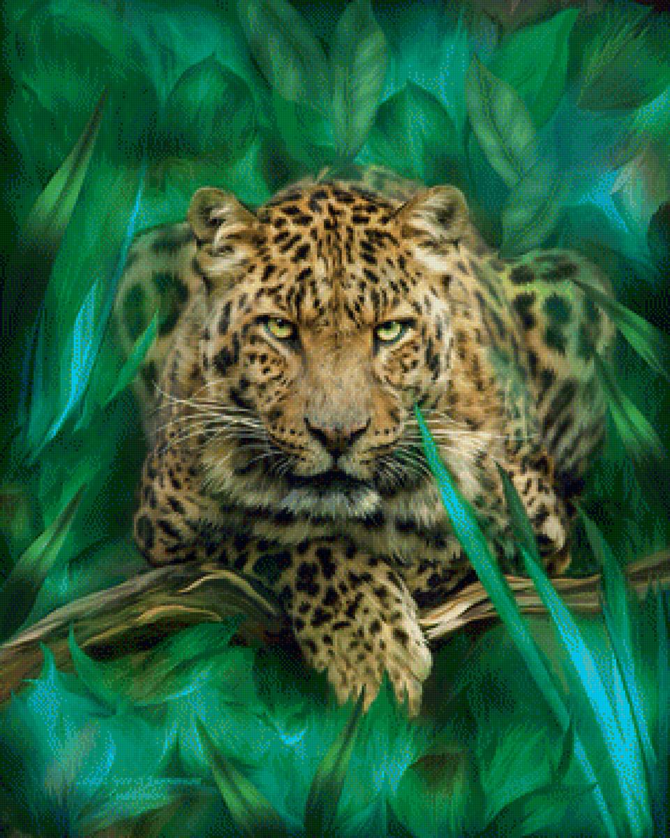 леопард2 - животные, картина, хищник - предпросмотр