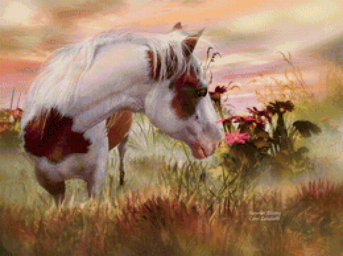 лошадь - животные, картина - предпросмотр