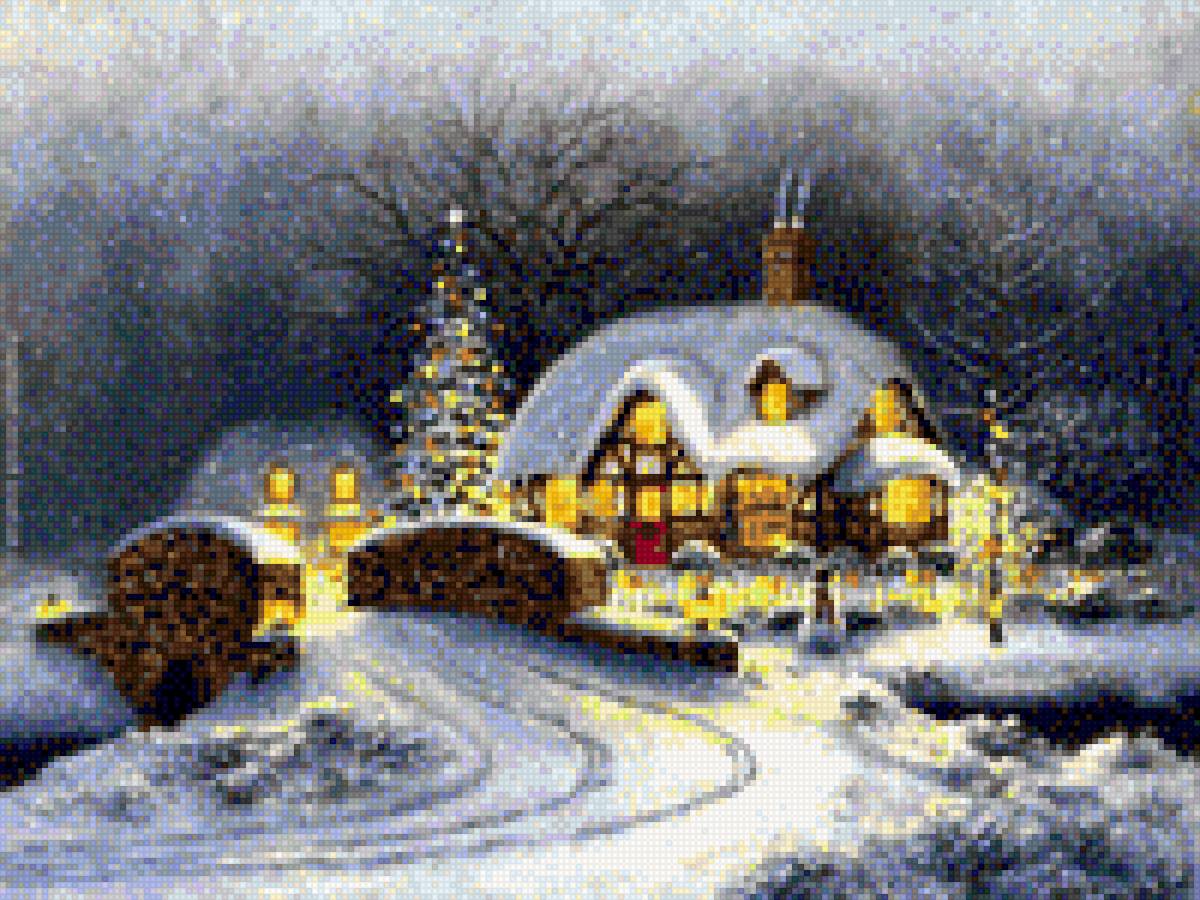 Дом зима - дом - предпросмотр