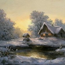 Схема вышивки «зимушка-зима»