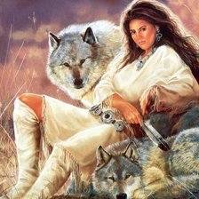 Схема вышивки «индейцы4»