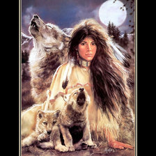 Схема вышивки «индейцы9»