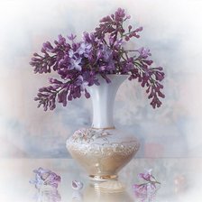 Схема вышивки «Сирень для дочери»