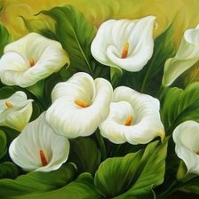 Схема вышивки «каллы»