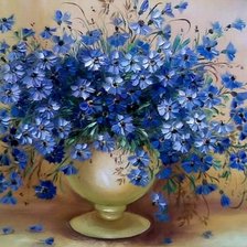 Схема вышивки «Цветы в вазе»