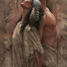 Схема вышивки «индейцы11»