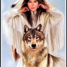 Схема вышивки «индейцы13»