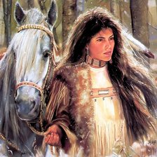 Схема вышивки «индейцы14»