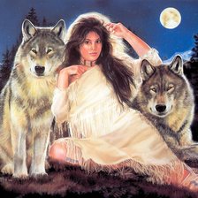 Схема вышивки «индейцы17»