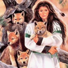 Схема вышивки «индейцы26»