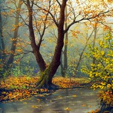 Схема вышивки «поздняя осень»