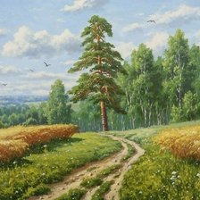 Схема вышивки «Рожь»