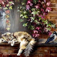 Схема вышивки «Обеденный сон»