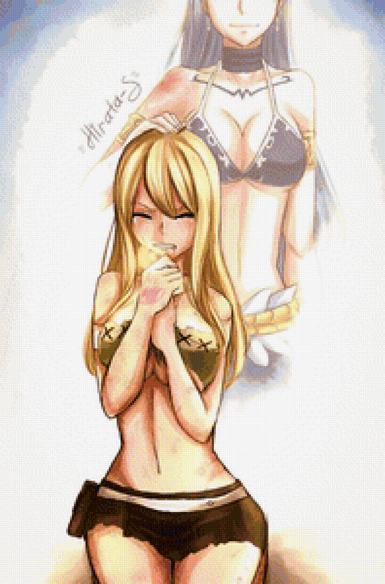 Люси и Водолей - люси, водолей, хвост феи - предпросмотр