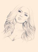 Схема вышивки «Девушка»