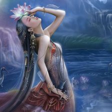 Схема вышивки «нимфа»