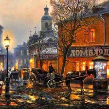 Схема вышивки «дождливая мостовая»