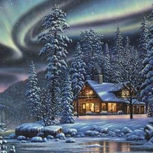 Схема вышивки «Северное сеяние»