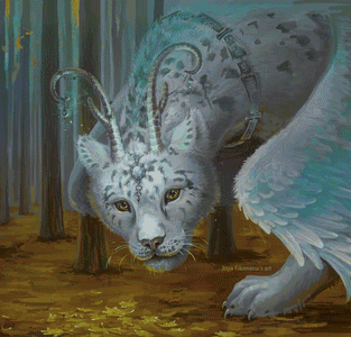 Крылатая кошка - крылья, миф, кошка, сказка - предпросмотр