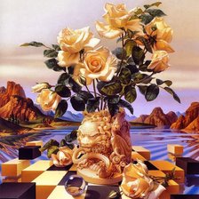 Схема вышивки «розы»