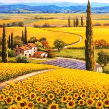 Схема вышивки «знойная Италия»