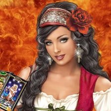 Схема вышивки «Гадалка»