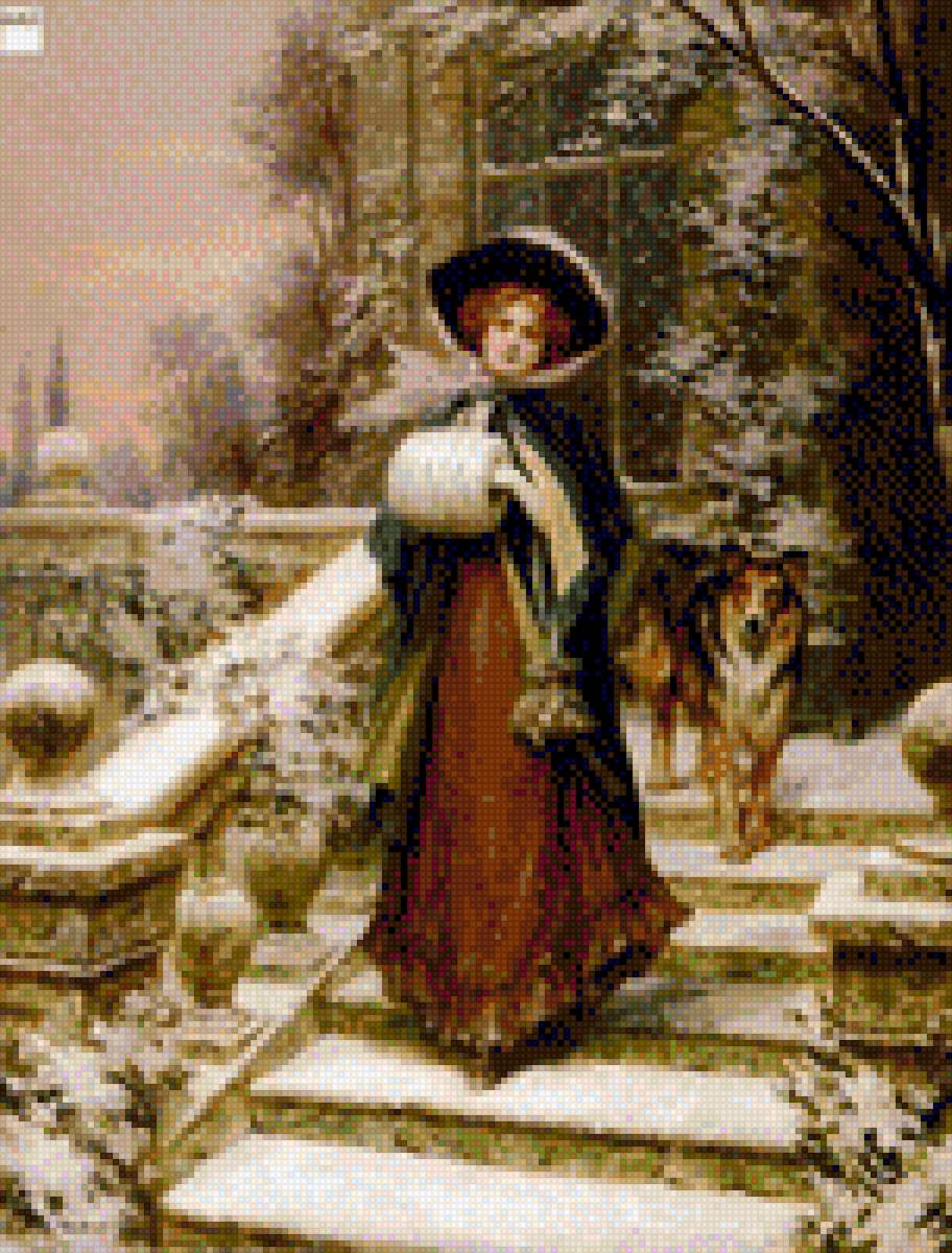 kobieta na schodach - предпросмотр